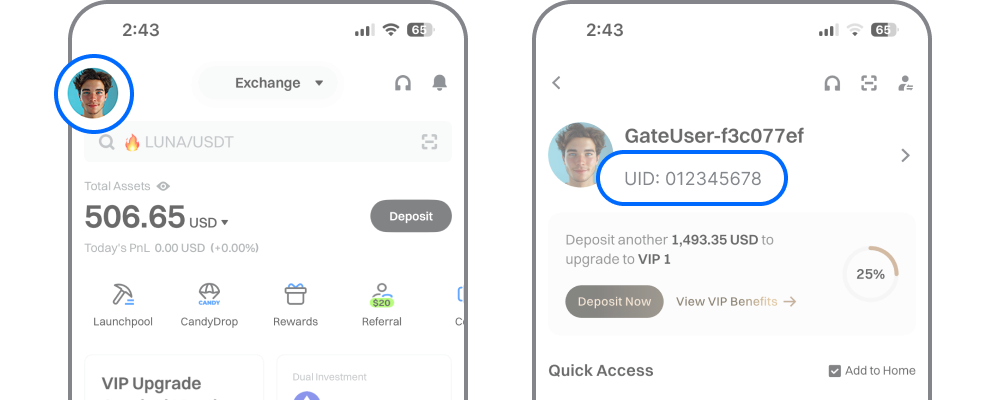 Gate's UID guide